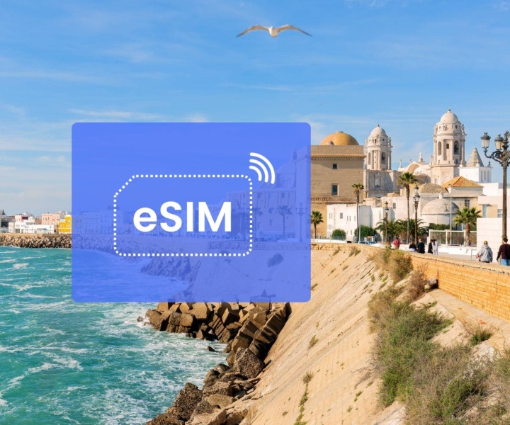 Cadiz: Spanien/ Europa eSIM Roaming Mobile Datenplan