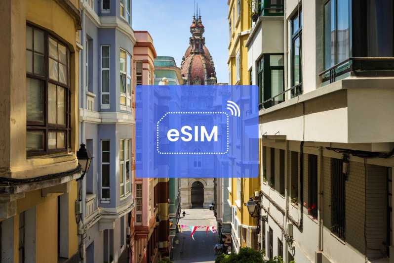A Coruna: Spain/ Europe eSIM Roaming Mobile Data Plan