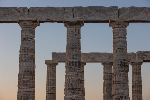 Vanuit Athene: tempel van Poseidon en Kaap Soenion