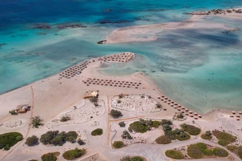 Visite de l'île d'Elafonisi en bus depuis La Canée