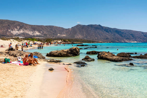 Visite de l'île d'Elafonisi en bus depuis La Canée