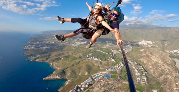 Costa Adeje: Tandem Paragliding Flight with Pickup