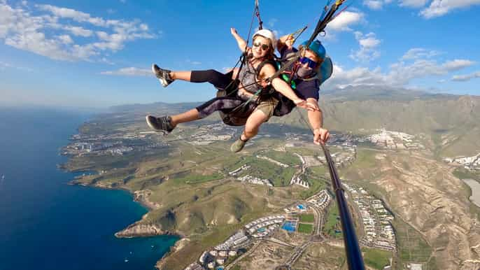 Costa Adeje: Tandem Paragliding Flight with Pickup