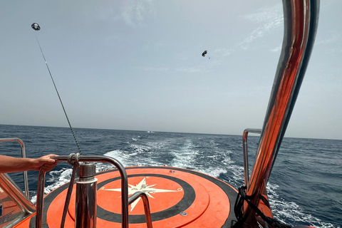 Fuengirola: Volo in parasailing Deluxe dal porto di FuengirolaPer volare insieme