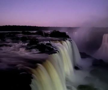 From Foz do Iguaçu: Sunrise at the Iguazu Falls