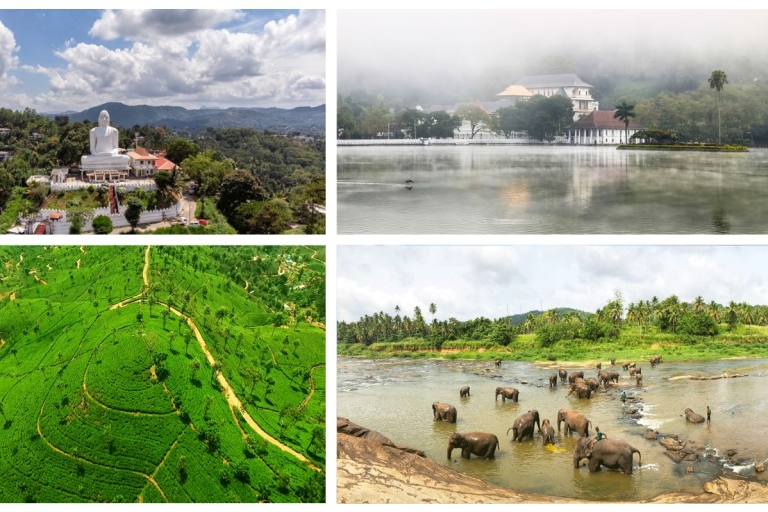 Z zachodniego wybrzeża: Kandy, Pinnawala, ogrody botaniczne i herbacianeOd zachodu: Kandy, Pinnawala, ogrody botaniczne i herbaciane