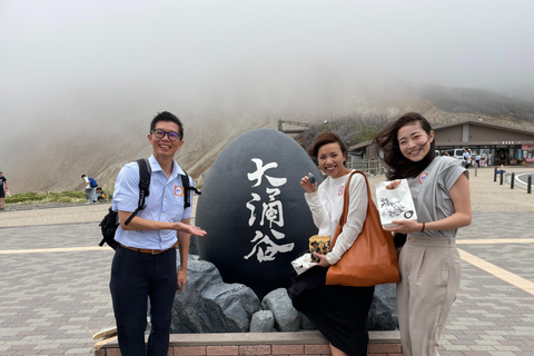 Depuis Tokyo : Excursion au Mont Fuji et à Hakone avec retour en train BulletRetour en train Bullet Shinkansen avec déjeuner inclus