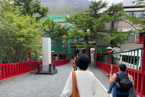 Depuis Tokyo : Excursion au Mont Fuji et à Hakone avec retour en train BulletRetour en train Bullet Shinkansen avec déjeuner inclus