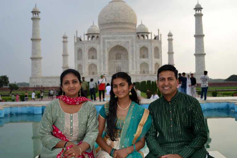 De Delhi: Taj Mahal e Agra Fort Day Tour com TrasladosCusto do passeio somente com carro e guia