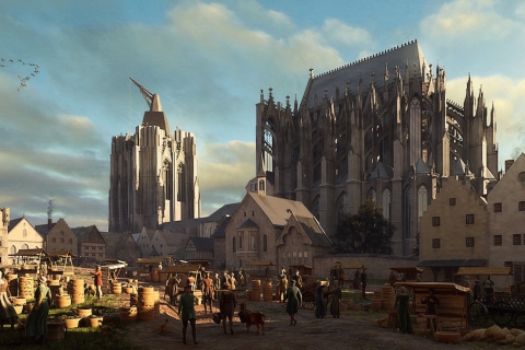 Cathédrale de Cologne : Visite à pied avec réalité virtuelleCathédrale de Cologne : Visite à pied en anglais avec VR 2024