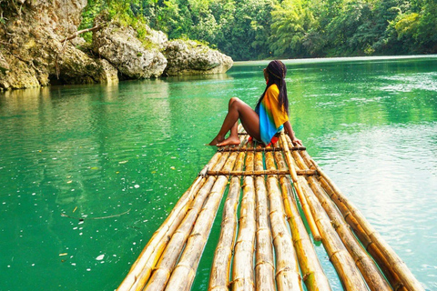 Montego Bay : Rafting en bambou sur la rivière Lethe / Massage à la pierre calcaire