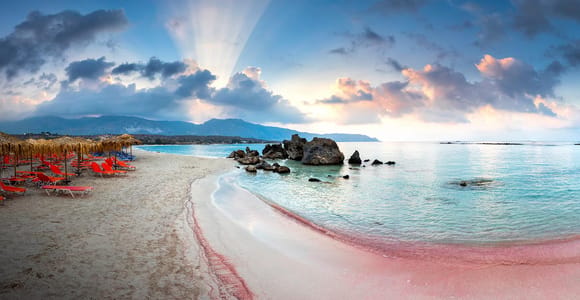 Von Chania aus: Tagestour zur Insel Elafonisi Pink Sand Beach