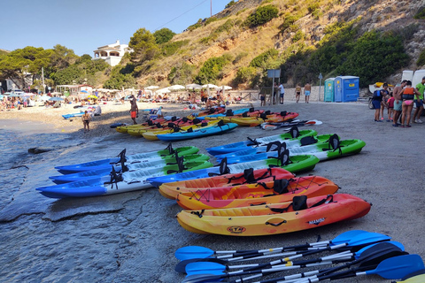 itinéraire kayak à granadella javea cova llop marí,cala amboloAlquiler Kayak Javea