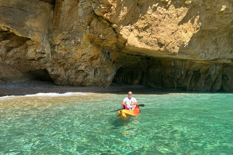 kajak route in granadella javea cova llop marí,cala amboloKajak Javea