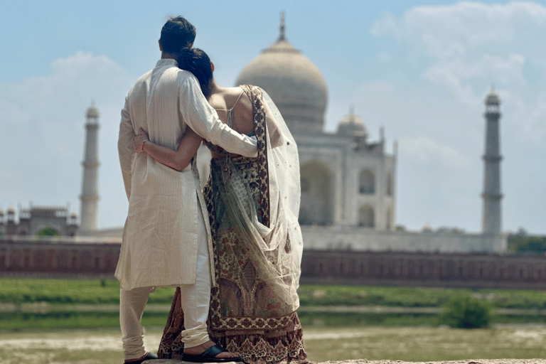 Excursão de sessão de fotos no Taj Mahal saindo de Delhi