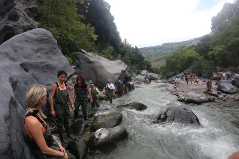 Rivier trektocht Gole Alcantara