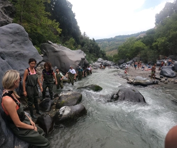 Senderismo por el río Gole Alcántara