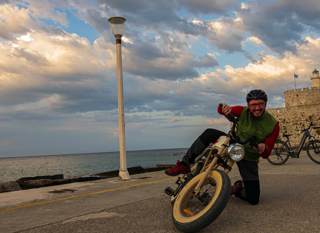 Rhodos: E-bike højdepunkter solnedgang eller morgen fototur