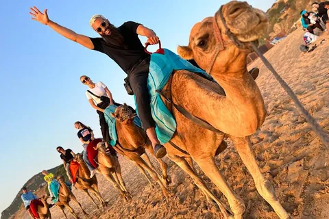 Tangier: Achakar Beach Sunset Camel Ride & Moroccan Dinner
