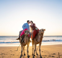 Tangier, Achakar Beach Sunset Camel Ride & Moroccan Dinner - Housity