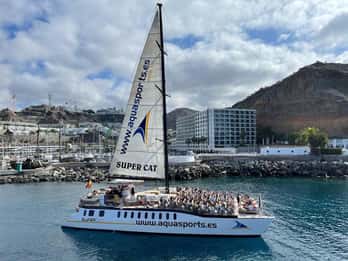 Puerto Rico de Gran Canaria: Premium-Delfin-Katamaran Tour