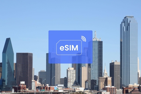 Dallas: US/ North Americas eSIM Roaming Mobile Data Plan 5 GB/ 30 Days: 3 North Americas Countries
