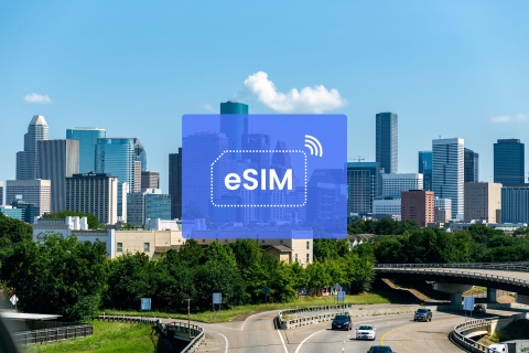 Houston: pakiet danych mobilnych eSIM w roamingu w USA/Ameryce Północnej5 GB/ 30 dni: tylko Stany Zjednoczone