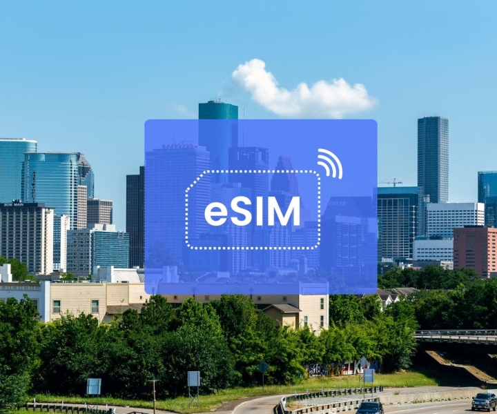 Houston: US/ North Americas eSIM Roaming Mobile Data Plan