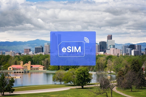 Denver: US/ North Americas eSIM Roaming Mobile Data Plan 20 GB/ 30 Days: US only