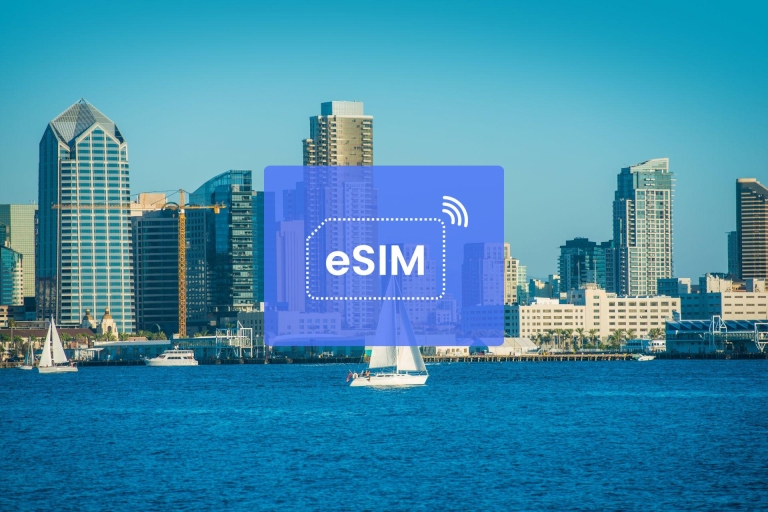 San Diego: Pakiet danych mobilnych eSIM w roamingu w USA i Ameryce Północnej3 GB/ 15 dni: 3 kraje Ameryki Północnej