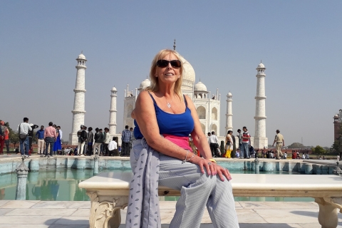 Excursion d'une journée à Agra avec lever et coucher de soleil au Taj MahalVisite en voiture et avec chauffeur