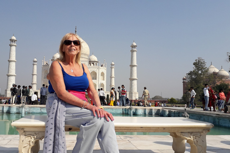 Excursion d'une journée à Agra avec lever et coucher de soleil au Taj MahalVisite en voiture et avec chauffeur