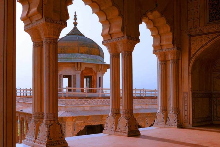 Excursion d'une journée à Agra avec lever et coucher de soleil au Taj MahalVisite en voiture et avec chauffeur