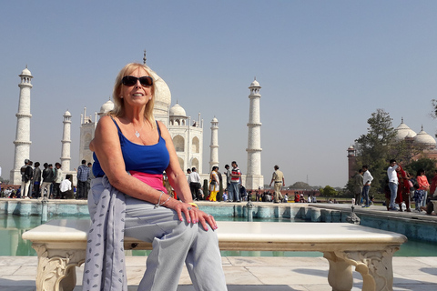 Visite du Taj Mahal en voiture le même jour depuis JaipurVisite avec guide