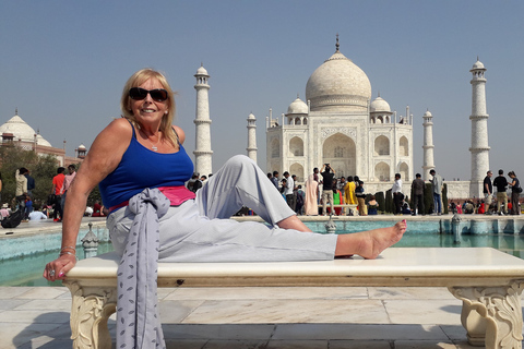 Visite du Taj Mahal en voiture le même jour depuis JaipurVisite avec guide