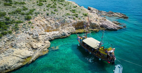 Krk: Halbtagestour mit Inselrundfahrt und Schwimmen