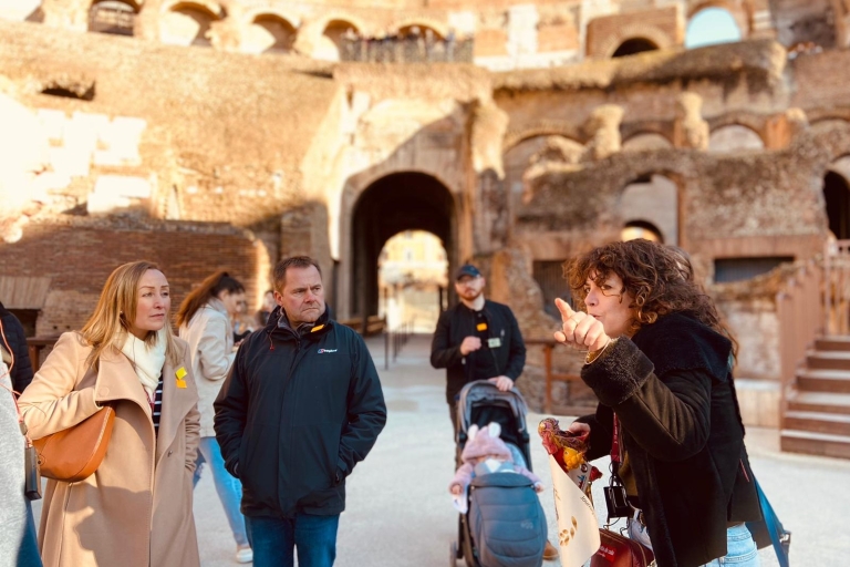 Roma: tour de 2,5 horas en grupo pequeño por el Coliseo a la luz de la lunagira en ingles