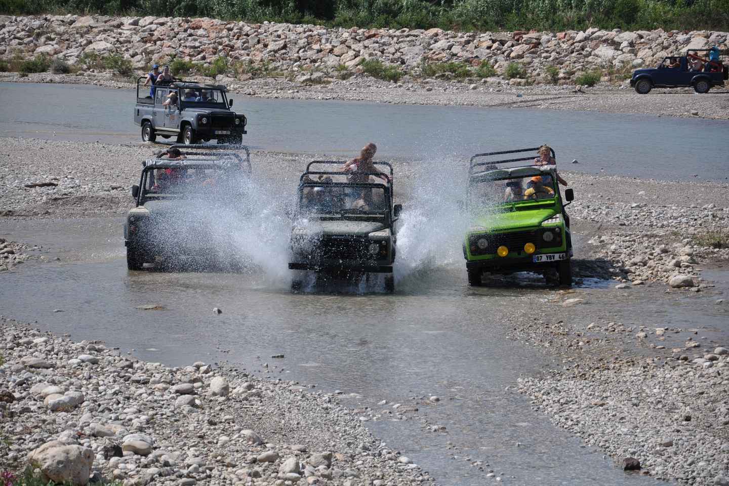Antalya: River Rafting, Zipline Buggy/Quad Jeep Combo Tour