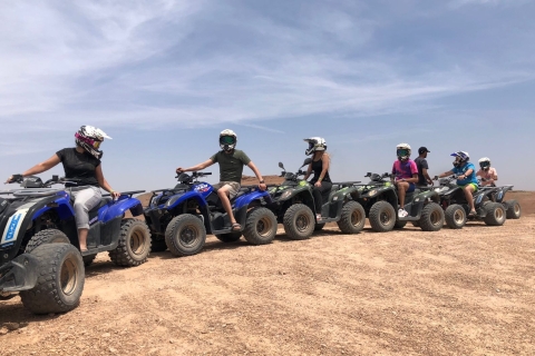 Aventure en quad tout compris et dîner dans le désert d'AgafayAventure en quad tout compris dans le désert rocheux d'Agafay