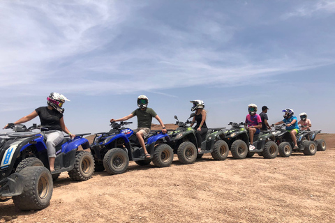 Aventure en quad tout compris et dîner dans le désert d'AgafayAventure en quad tout compris dans le désert rocheux d'Agafay