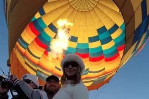 Luxor Hot Air Balloon over ancient relics