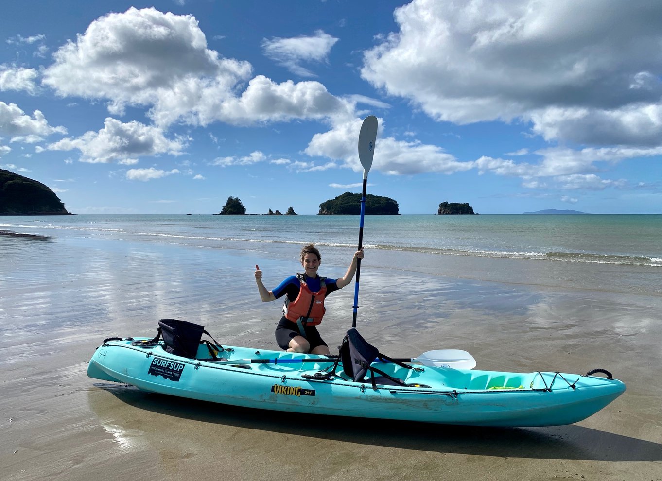 Whangamata: Guidet kajakoplevelse på Donut Island