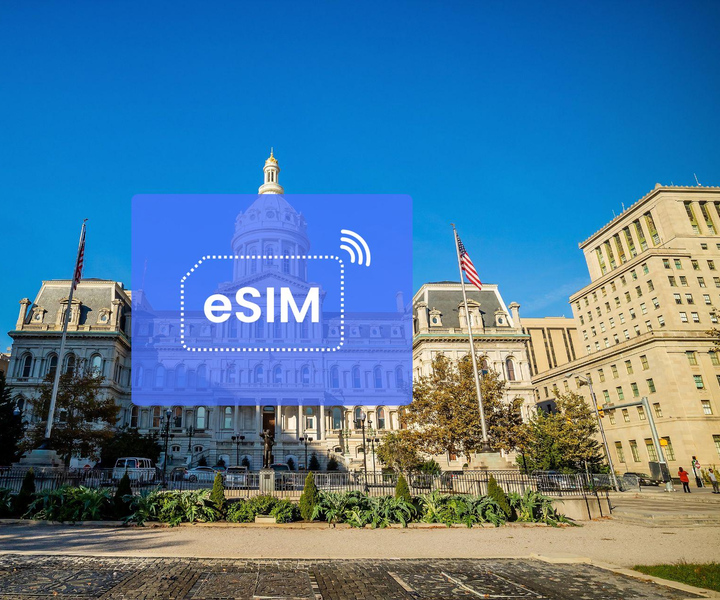 Baltimore: US/ North Americas eSIM Roaming Mobile Data Plan