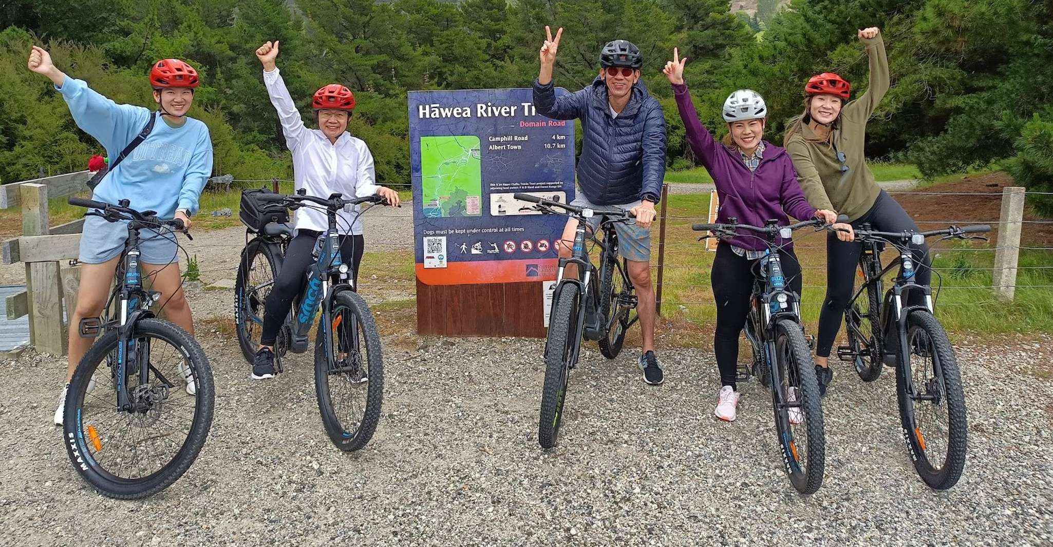 Worn et Hukae, trajet en sentier sur vélo ou vélo électrique
