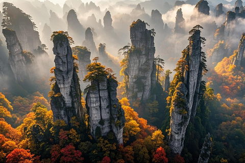 3-Day Zhangjiajie & Wulingyuan's Avatar Mountains Tour 3-day 2-night Private Tours Zhangjiajie + Wulingyuan