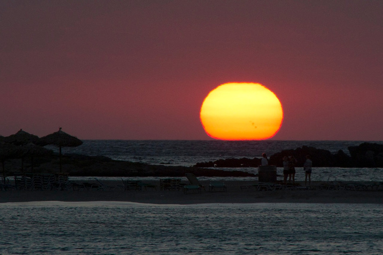 Depuis La Canée : journée sur l'île d'ElafonissiPrise en charge entre Perivolia - Akrotiri