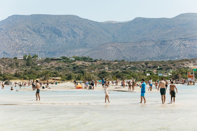 Ab Iraklio: Tagestour zur Insel Elafonisi per BusTour ab Agia Pelagia, Lygaria und Fodele