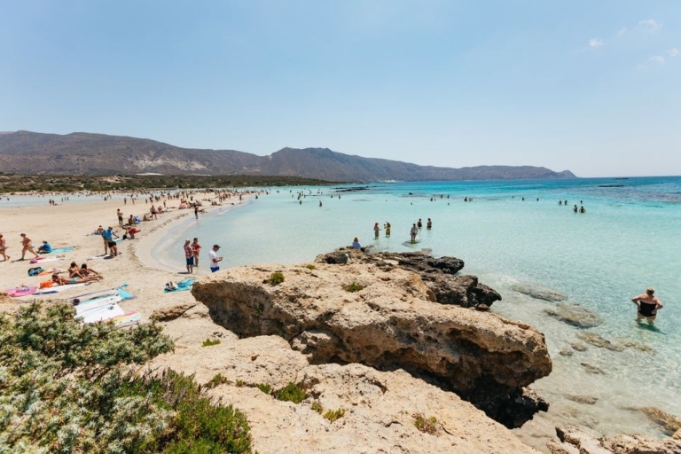 From Heraklion Area: Full-Day Bus Trip to Elafonisi Island Day Trip: Pick up from Agia Pelagia, Lygaria and Fodele