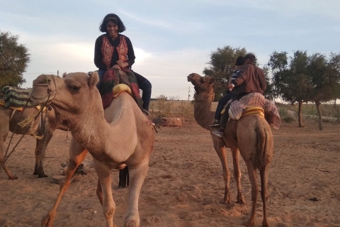 Visite privée des villages Bishnoi et safari à dos de chameau