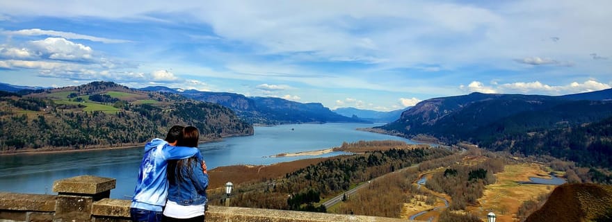 Au départ de Portland : Excursion d'une journée aux chutes d'eau de la Gorge et au Mont Hood